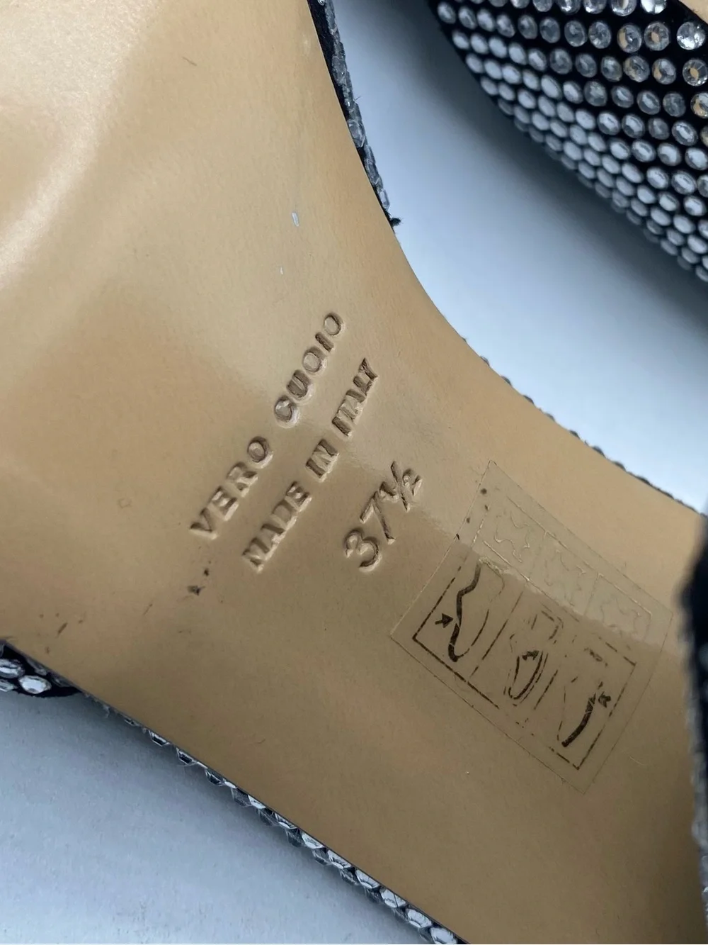 Gia Borghini Rosie Crystal-Embellished  Block Heel Mules
